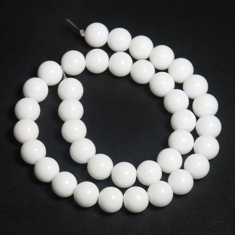 Yochus 6mm Natural Stone Beads for Jewelry DIY Making Bulk Natural Tridacna Stone Round Loose Beads Bracelet Making - Image 3